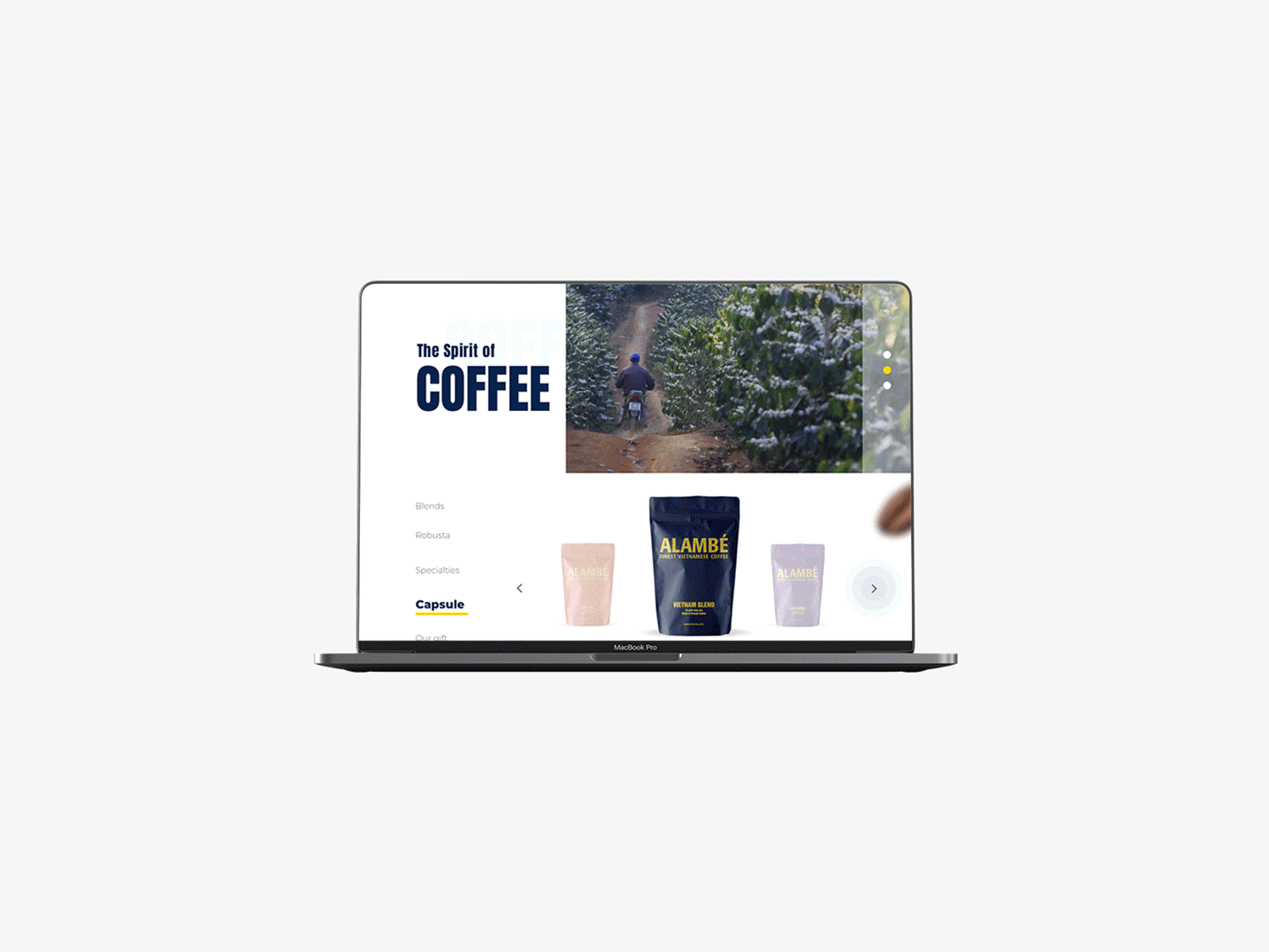 Alambé - Coffee Brading Website behance project branding coffee design dribbble e commerce design illustration instagram sketch typography ui ui web design uiux design web design website