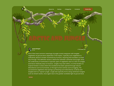 Jungle blog web designer