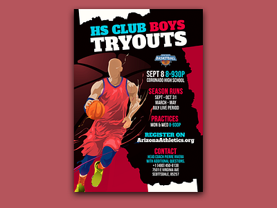 Basketball Tryouts Flyer