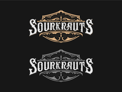 SOURKRAUTS apparel brand calligraphy details graphic hand lettering high details illustrator lettering merch procreate typography vector