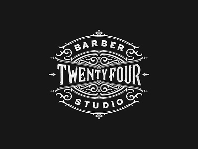24 Barber (Rough Sketch) black and white brand calligraphy design hand lettering lettering logo merch typography vintage