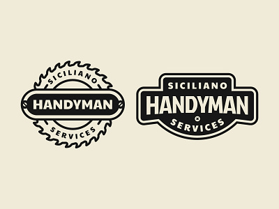SICILIANO HANDYMAN SERVICES apparel design graphic design lettering logo typography
