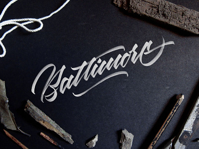 Baltimore II brush brushtype calligraphy font lettering rush typography