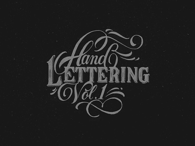 Hand Lettering vol.1 black and white brand branding works calligraphy classic hand lettering lettering logo modern typography vintage