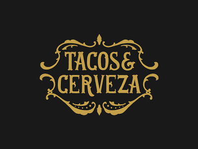 Tacos & Cerveza apparel calligraphy design details hand lettering lettering logo typography
