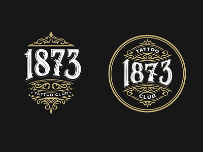 1873 Tattoo Club apparel artwork brand design details graphic hand lettering lettering logo tattoo typography vector vintage