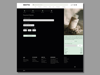 Credit Card Checkout - Daily UI 002 beauty card creditcard dailyui dailyuichallenge design graphic design payment ui ux website