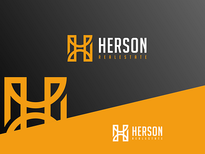 HERSON REALESTATE brand bulding finance identity initial logo logoawesome logobadge logogram id logos logotipo logotypes