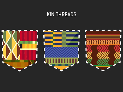 Kin Threads Pattern brand identity logo pattern