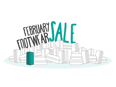 Footwear Sale Illustration illustration sale shoe box