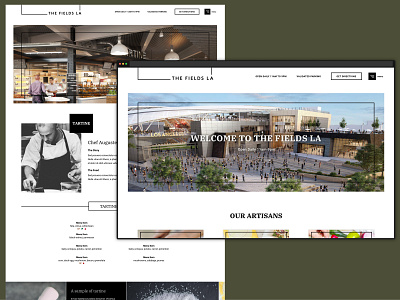 The Fields LA - Food Hall cms content management system lafc responsive soccer ui website