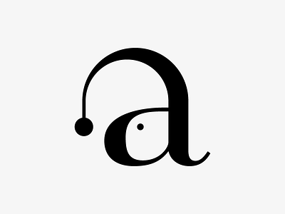 Anglerfish a anglerfish bodoni branding fish font lettering logo logotype sea