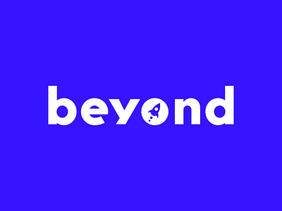 Beyond blue education logo rocket space