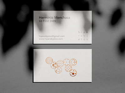 hiperobjetos business card branding busines card clean icon japan mexico shadow