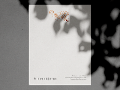 hiperobjetos letterhead branding clean craft japan letterhead mexico minimal shadow