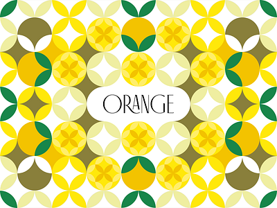 Orange Pattern acid citrics flower fruit geometric grapefruit grid leaf lemon nature orange oranges pattern star yellow
