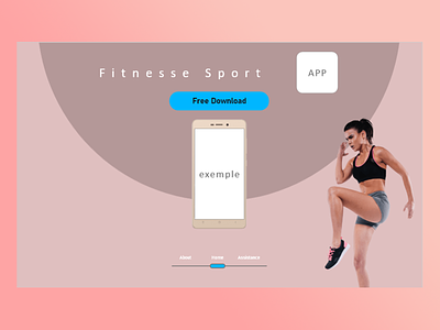 App fitness apk app design fitnesse graphic design home illustration interface musculation pink sport ui ux web website websites