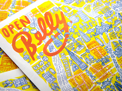 Open Belly: NYC Newsprint Zine graphic design illustration newspaper zine