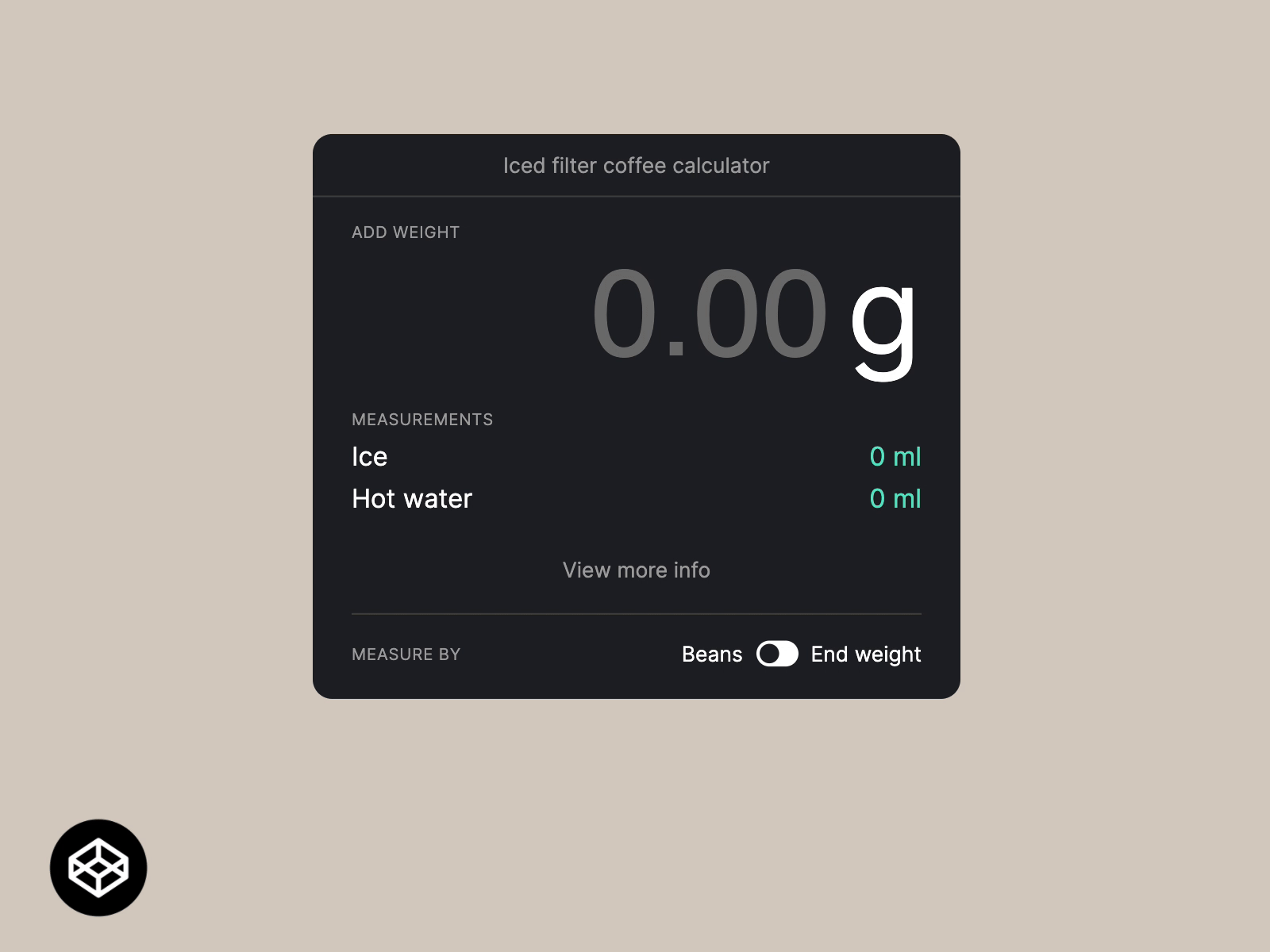 Iced filter coffee calculator codepen coffee css micro interactions