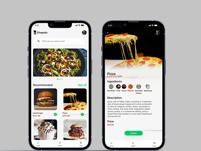 Food App Mobile Design app design figma mobile app online shopping ui