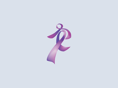 Running Ribbon aids all cancer athlete branding breast cancer cancer charity design graphic design icon illustration logo marathon running vector