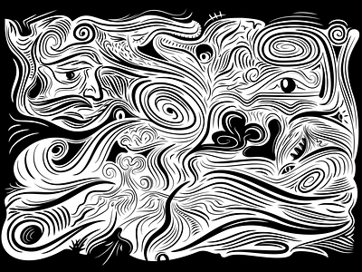 The mess we're in art artwork digitalgraphic graphicart graphicdesign illustration lineart linocut