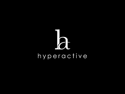 [hyperactive] Monogram & Logotype artwork design graphicdesign icon illustration lettermark logo logotype monogram typography