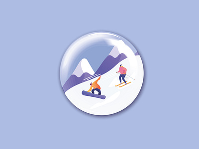 Prompt No. 93 
Design a badge inspired by a Winter Olympic sport