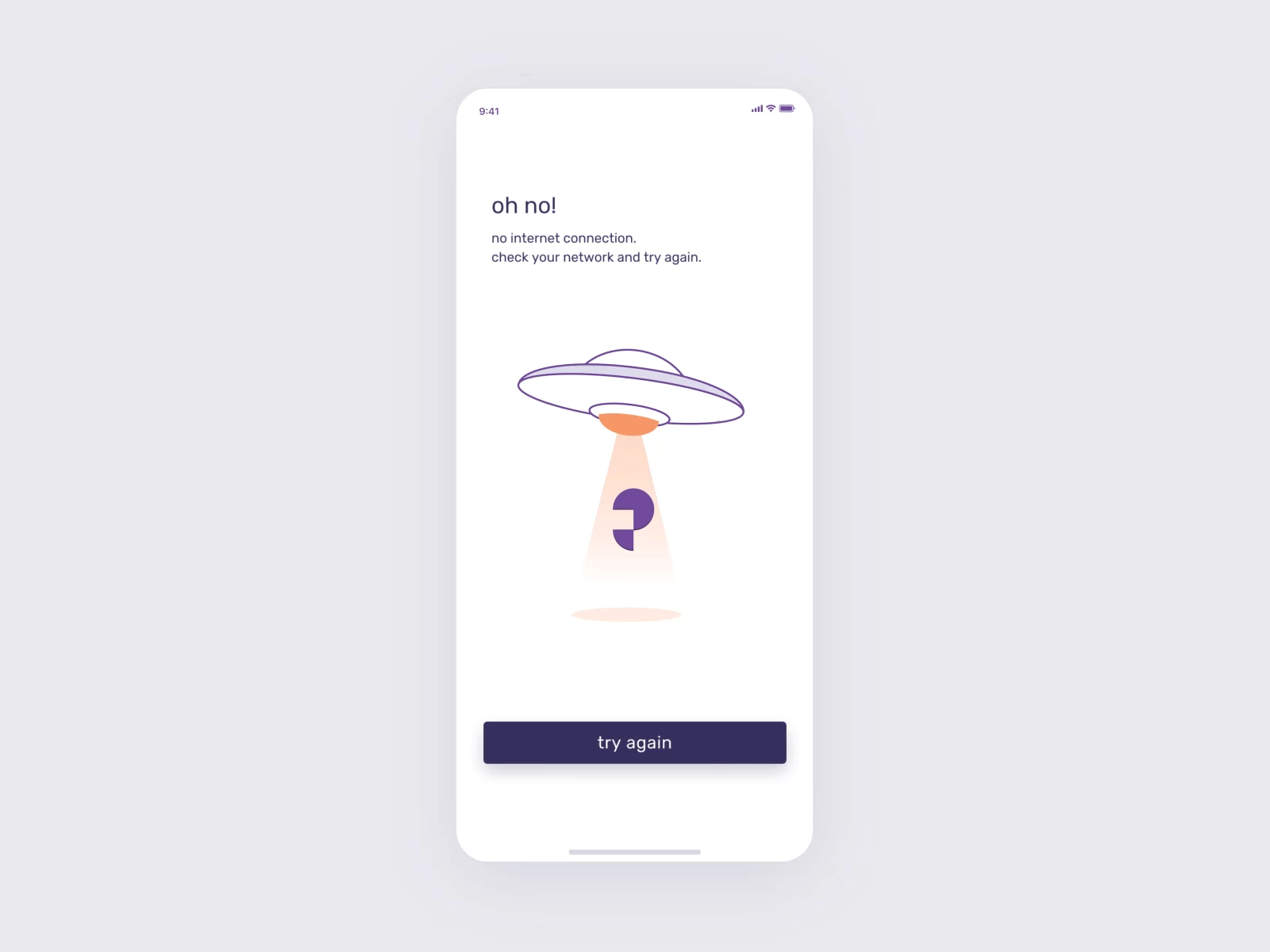 No Internet Connection-slice animation dribbble mobile app motion design product ui ux