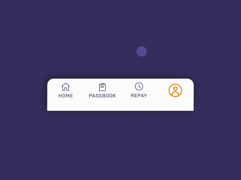 Navigation Bar Interaction animation dribbble flat design gif micro interaction mobile app motion design navigation bar product product design ui ux