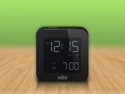 Braun Alarm Clock alarm blur braun clock icon ios wood