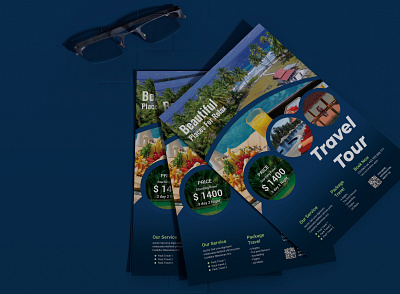 Travel flyer branding graphic design motion graphics