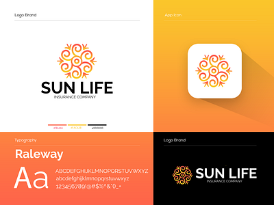 sunlife logo branding de design graphic design logo motion graphics ui vector