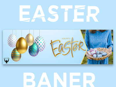 Easter Banner design 2d 3d apparel banner branding design ecommerce fashion graphic design illustration logo