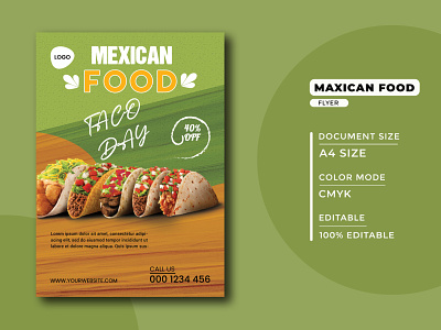 Maxican Food Flyer banner design flyer maxican food flyer taco food