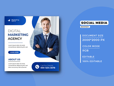 Digital Marketing Agency social media post banner corporate banner design digital marketing agency social mmedia post spcial media post design