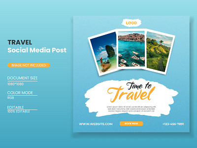 Trevel social media post banner graphic design soci social media post travel travel social media post