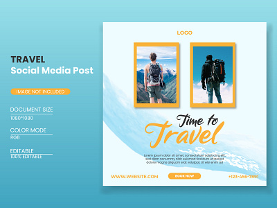 TRAVEL SOCIAL MEDIA POST graphic design social media banner social media post travel social media post web banner