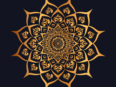 Luxury Mandala Design alpona gold luxury mandala mandala