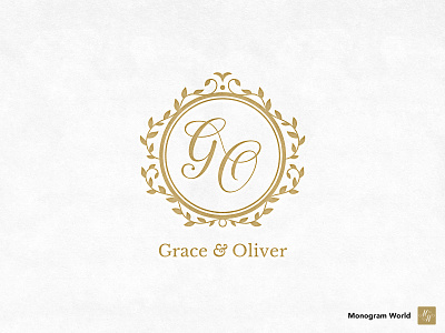 wedding monogram pm logo