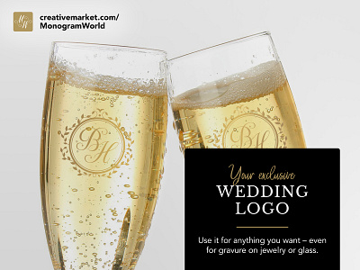 Exclusive premade wedding logos