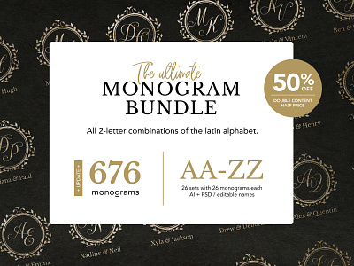 Monogram Bundle (676 monograms)