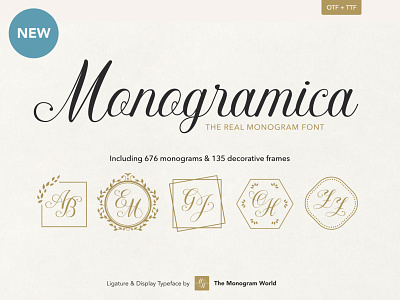 Monogramica Script – The first real calligraphy monogram font