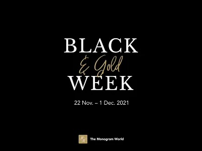 Monogram World Black & Gold Week blackfriday blackweek calligraphy elegant floral fonts frames handlettering initials logotemplates monogram monogramworld sale script templates wedding weddingmonogram