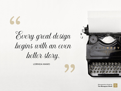 Every great design begins with a great font ;)