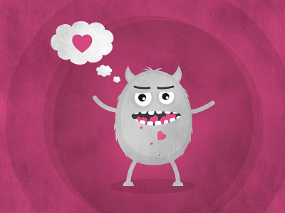 Likeaholic monster addict dribbble fame greedy grumpy like likeaholic monster recognition