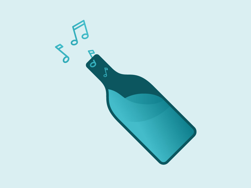 Mixed by FLOschn tunes mixed music bottle icon