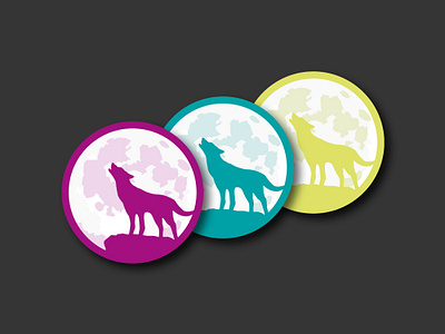 "Wolfmade" Stickers branding cloth diy logo selfmade sewing stickers wolf wolfmade