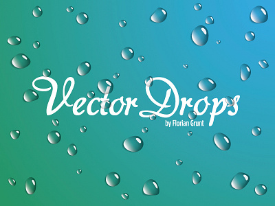 Vector Drops Freebie blue drops freebie green illustration vector water water drops