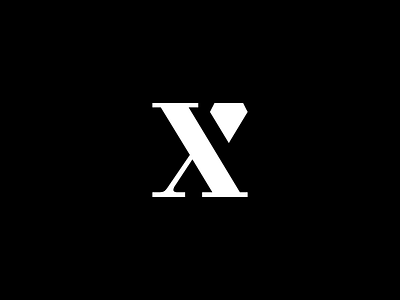 X diamond logo design diamond logo